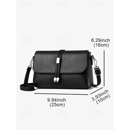 Burgundy Bags in Crossbody Leather Black Women's Faux and