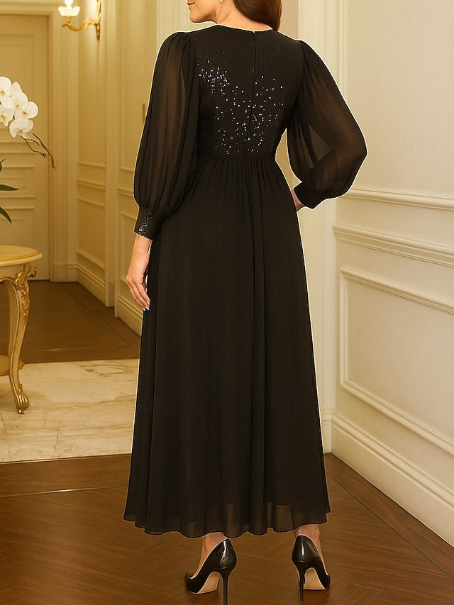 Dress of Size the Sparkle Bride Mother Plus A-Line Black