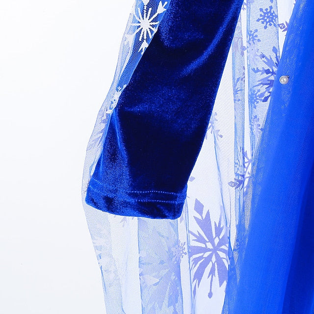 Dress Girl Flower Princess Party Frozen Theme Fairytale Elsa