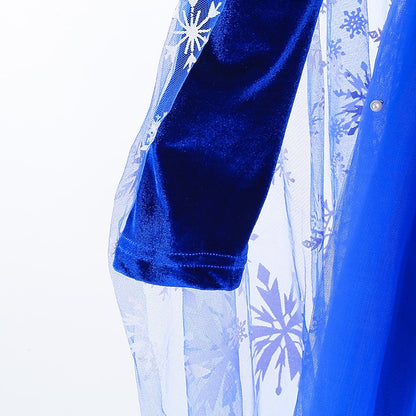 Dress Girl Flower Princess Party Frozen Theme Fairytale Elsa