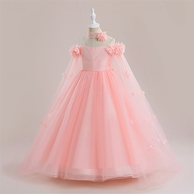 Princess Girl Flower Kid's Dress Girls'