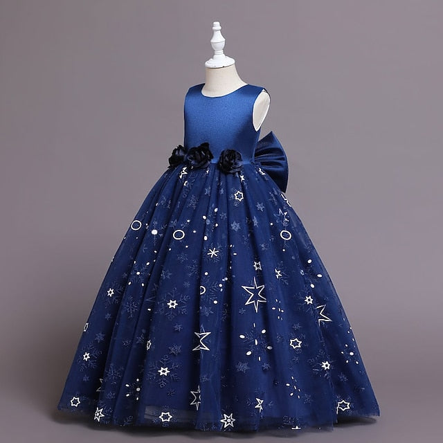 Dress Line Little Girls' Kids Wedding Party A Flower