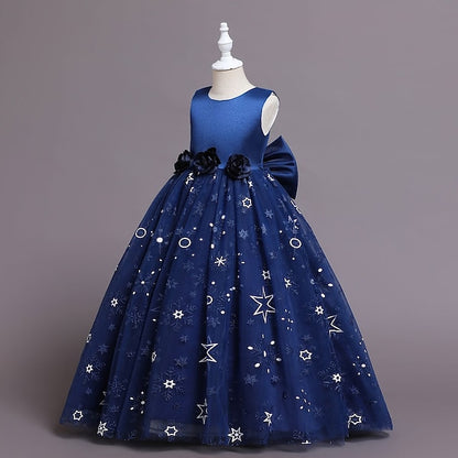 Dress Line Little Girls' Kids Wedding Party A Flower