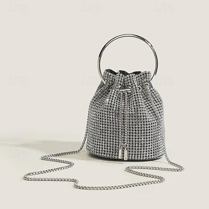 Women's PU Bag Chain Clutch Evening Wedding Leather Party