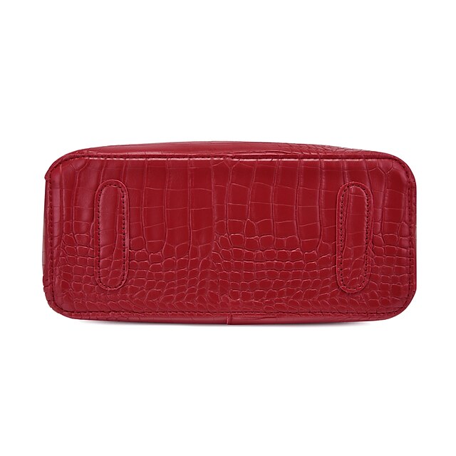 Bag Leather Going Women's out Set PU Purse Office Pcs 3