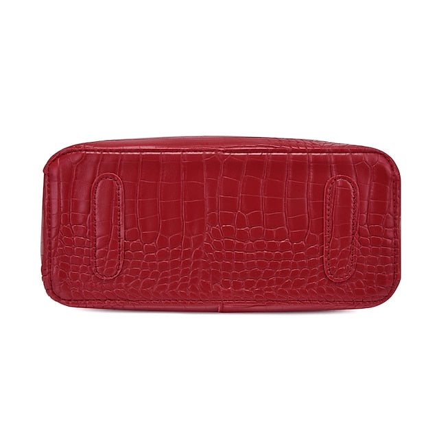 Set Leather Purse Going Bag PU Pcs Office 3 Women's out