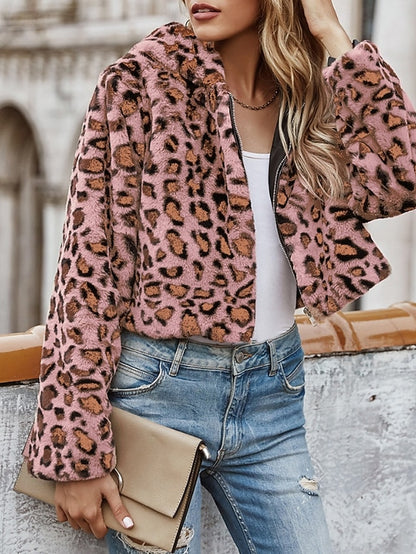 Comfortable Coat Hoodie Faux Warm Women's Fur Jacket