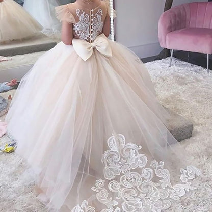 Girls' Dress First Party Girl Communion Flower