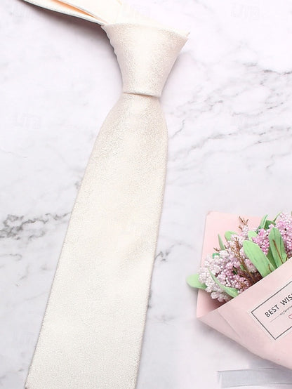 – Christmas Men's Stylish Herringbone Polyester Tie