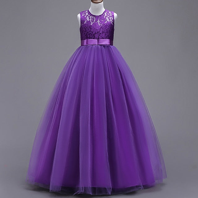 Girls' Flower Girl Party Dress Evening Gown