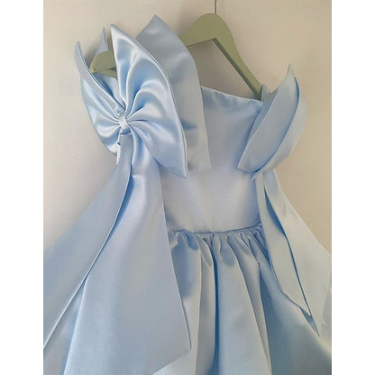 Girls' Kids Dress Girl Flower Solid Color Party