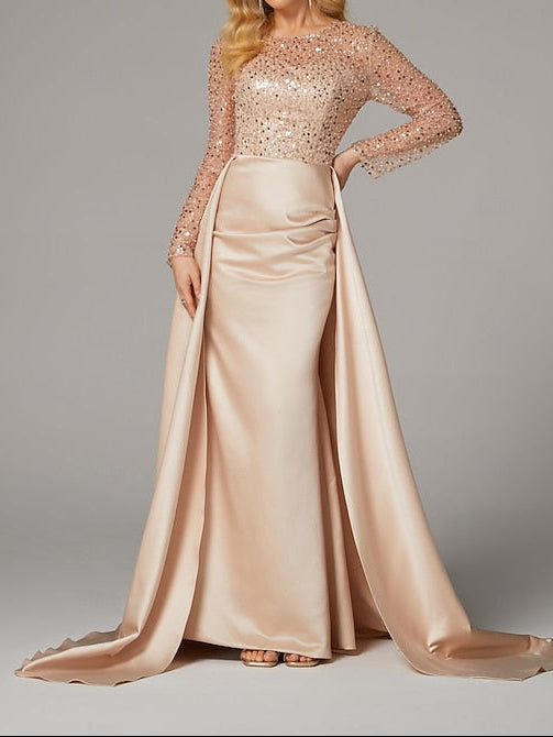 Carnival Masquerade Mermaid Evening Elegant Floor Dress Gown