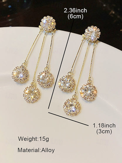 Sparkling Earrings for Women Elegant – Dangle Crystal