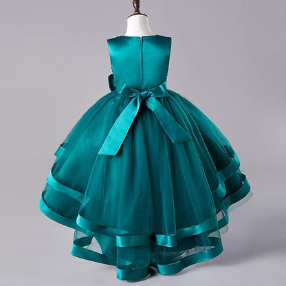 Festival Girls' Dress Party Kids Wedding Sequin Sleeveless