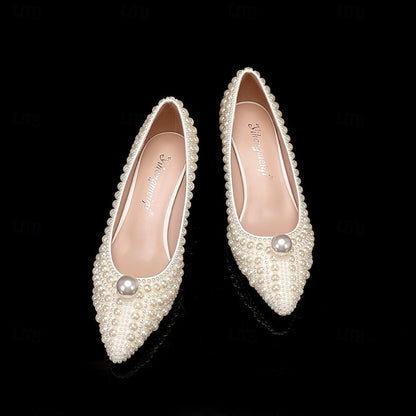 Women's Wedding Party White Shoes