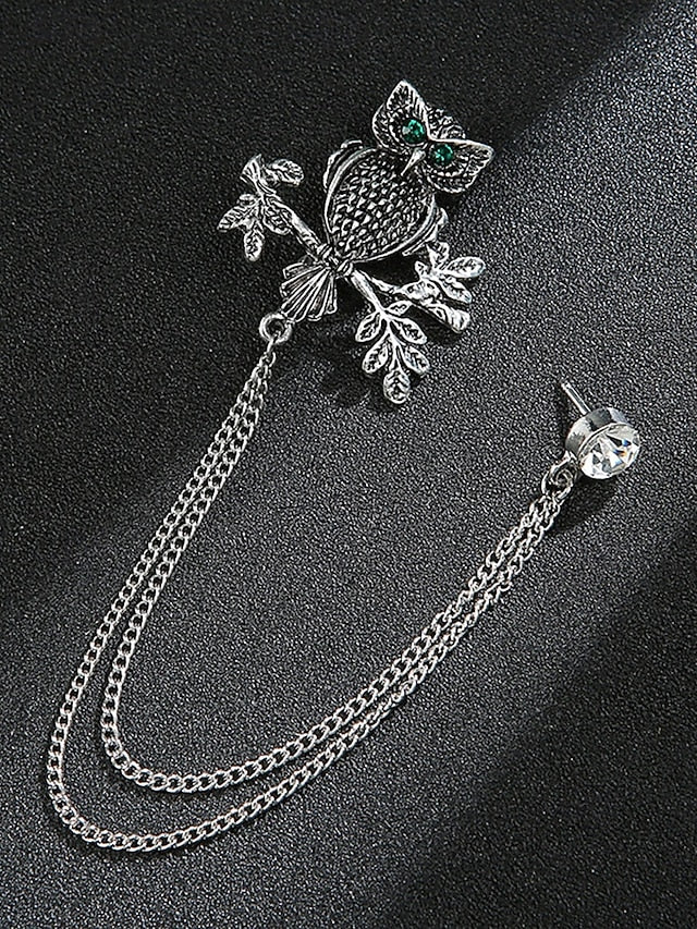 Men's with Lapel Pin Christmas Brooch Deer