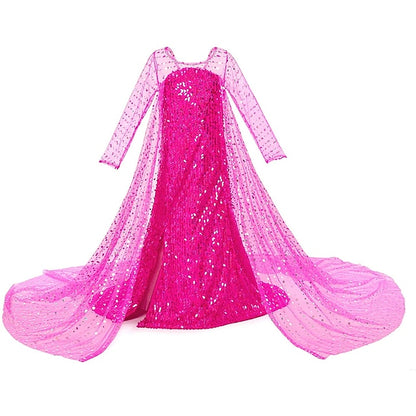Flower Princess Movie Frozen Dress Girls' Elsa Girl