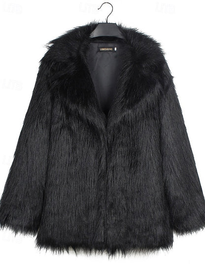 Comfortable Coat Fur Women's Faux Furs Warm
