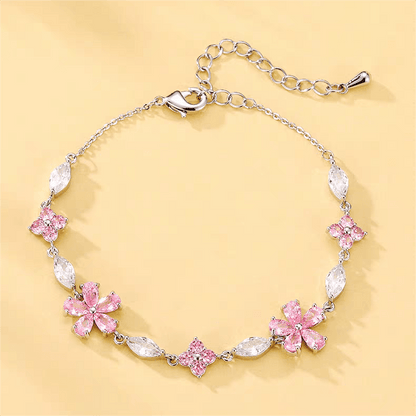 Crystal Cherry Blossom Bracelet GEM017