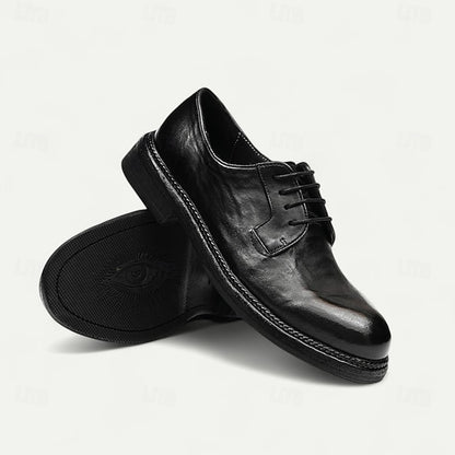 Men's Shoes Welt with Goodyear Tan Clean Leather Derby and