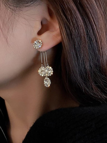 Crystal for Elegant Women – Dangle Earrings Sparkling