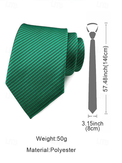 striped satin tie Men's