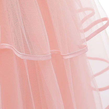 Party Color Kids Girls' Solid Sleeveless Dress