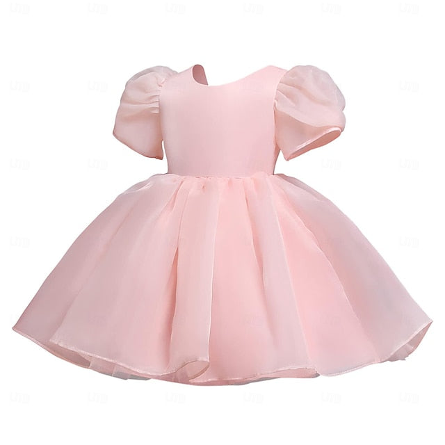 Girls' Flower Dress Solid Party Kids Girl Color