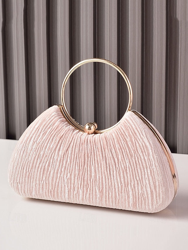 Handbag Party Velvet Women's Christmas Elegant Red –