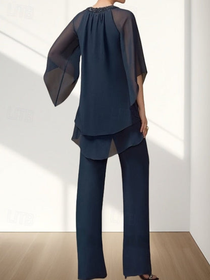 Piece of Two Pantsuit the Bride Dress Wedding Mother Guest