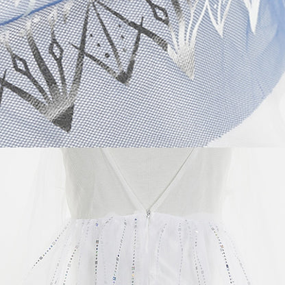 Flower Frozen Girl Fairytale Elsa Dress Vacation Princess