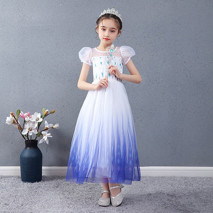 Flower Movie Girl Cosplay Dress Girls' Princess Elsa