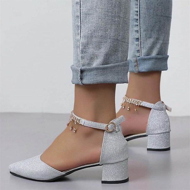 Women's Pumps Bridesmaid Wedding Shoes Bridal Elegant