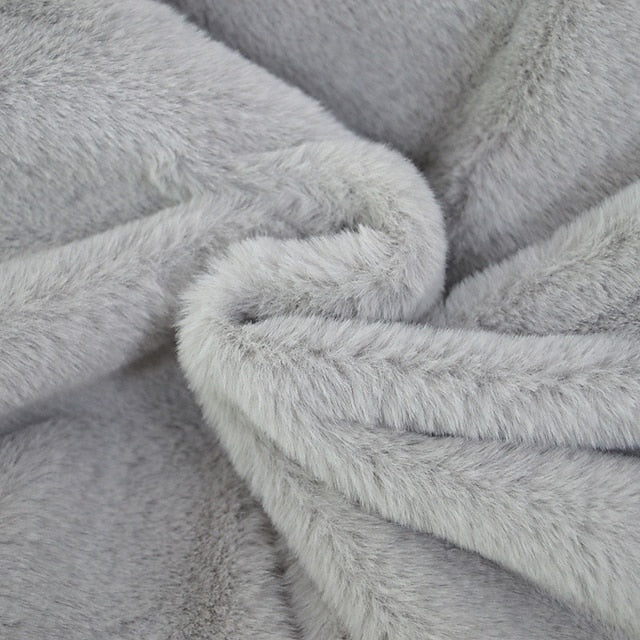 Women's Comfortable Faux Warm Coat Fur Pocket Casual