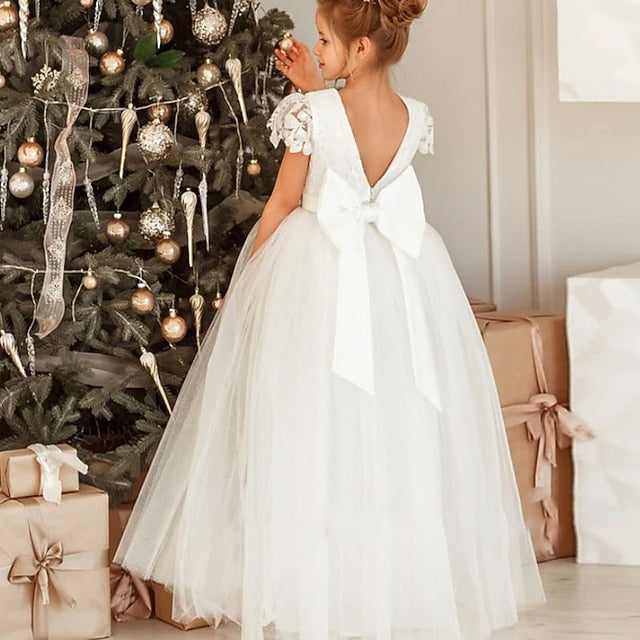 Dress Girls' Princess Flower First Girl