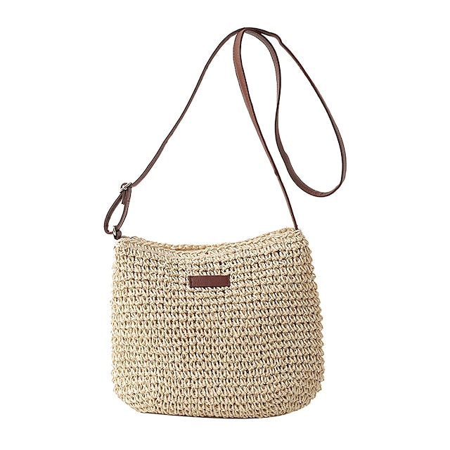 Summer Crossbody Woven Women's – Boho Natural Bag Straw