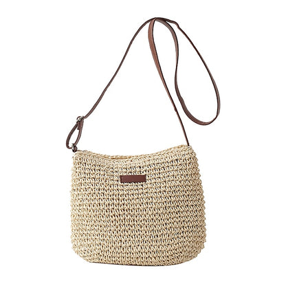 Summer Crossbody Woven Women's – Boho Natural Bag Straw
