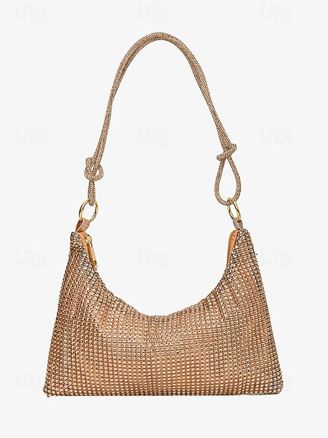 Bag Elegant Handbag Evening Rhinestone Shoulder – Women's