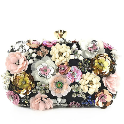 – Clutch Embellished Women's Evening 3D Floral Flower