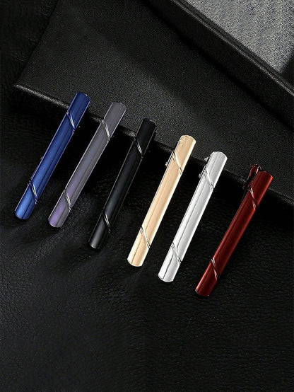 Men's Classic 7 Colors Tie Metal - Clip Available