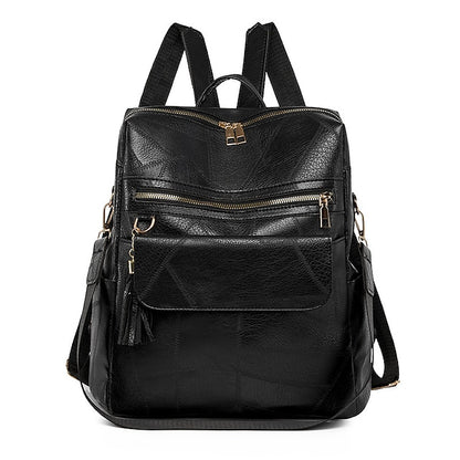 and Vintage Backpack Leather Tassel Purse with Women's Faux