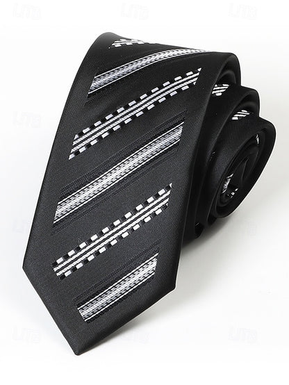 Tie - 6cm Men's Stripe Positioning Narrow Pattern