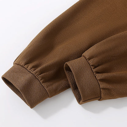 Girls' Block Color Kids Dress Set Pieces Long Suits 2