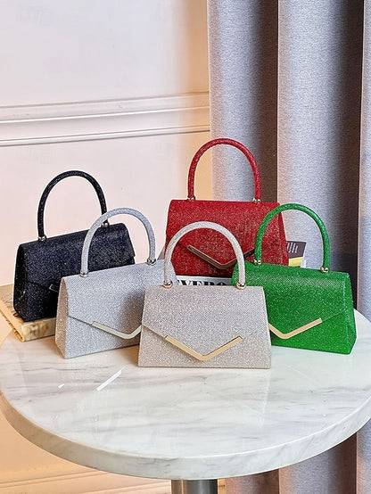 Glitter Chain Strap Bag Evening with Women's Clutch –