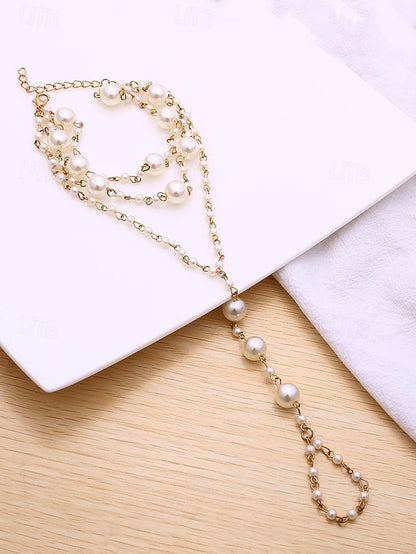 Elegant Chain Pearl Foot Women's – Bracelet Ankle