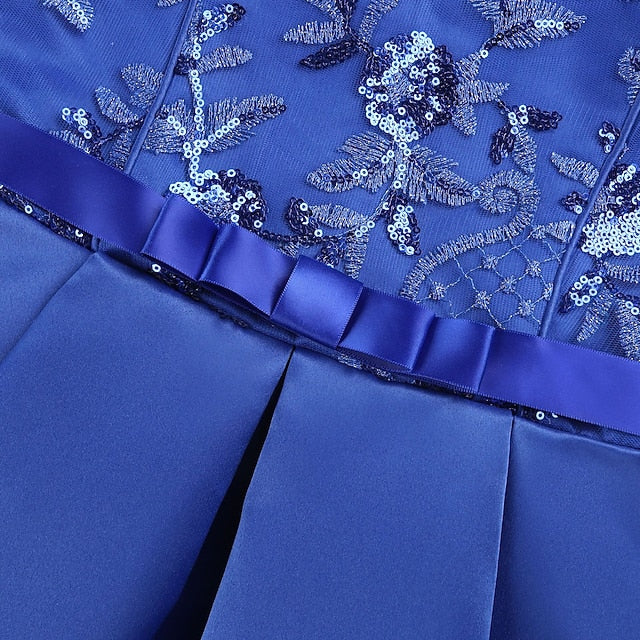 Color Kids Party Dress Sleeveless Solid Formal Girls'