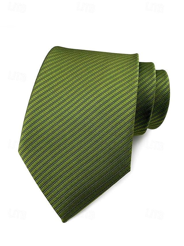 striped satin tie Men's
