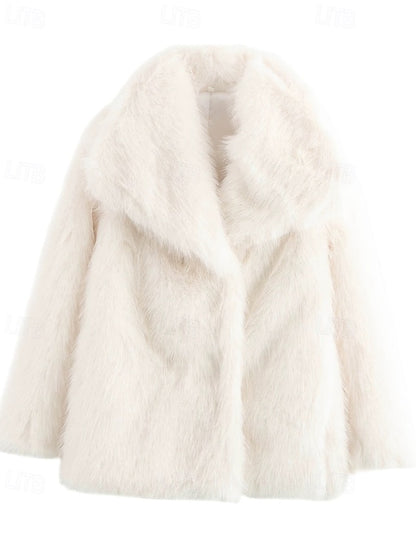 Women's Furs Leathers Warm Faux Fur Comfortable Coat