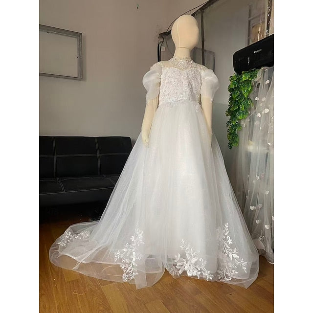 First Communion Kids Girl Dress Party Flower Girls'