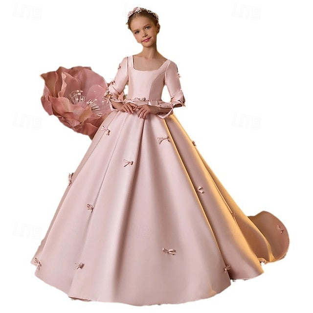 Flower Communion Dress Girl First Girls' Party